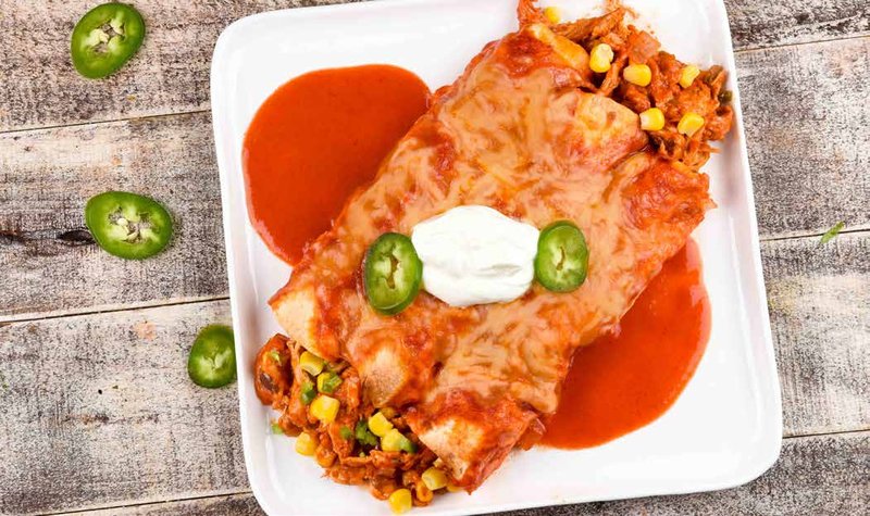 Adobo Chicken Enchiladas