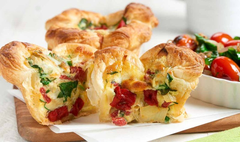 Artichoke and Mozzarella Mini-Quiches