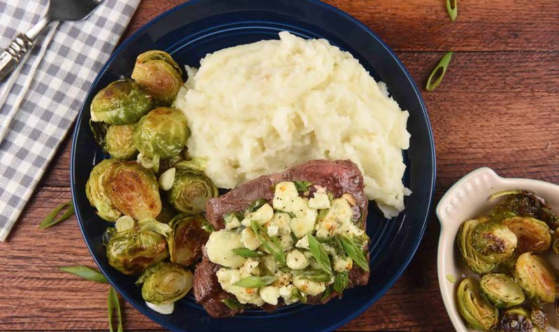 Blue Cheese and Green Onion-Crusted Steak