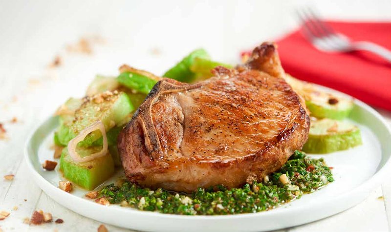 Bone-In Chimichurri Pork Chop