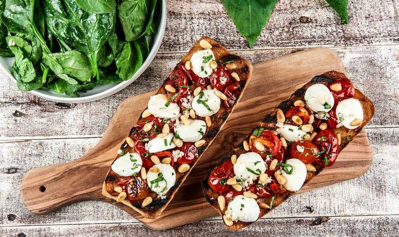 Charred Caprese Tartine