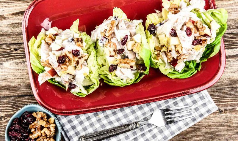 Chicken Waldorf Salad Lettuce Cups