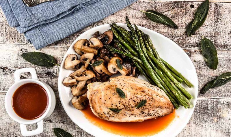 Chicken with Apple BBQ Sauce