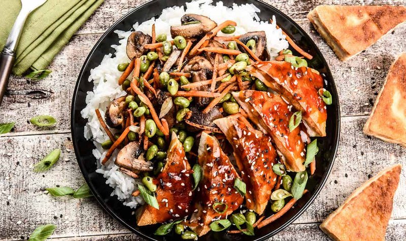 Crispy Teriyaki Tofu