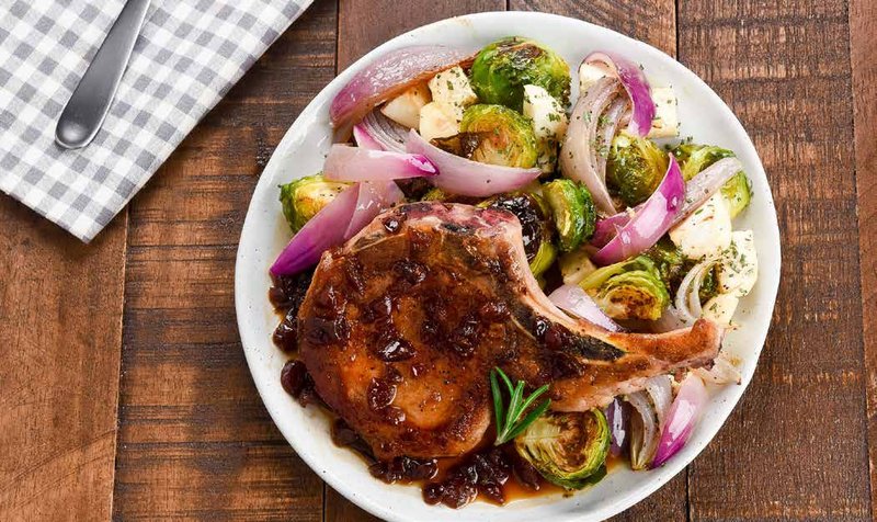 Maple Cranberry Bone-in Pork Chop