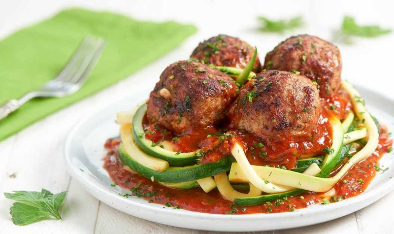 Mozzarella-Stuffed Italian Turkey Meatballs