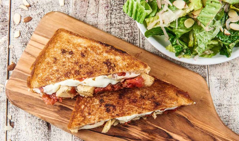 Tomato Jam and Fresh Mozzarella Panini