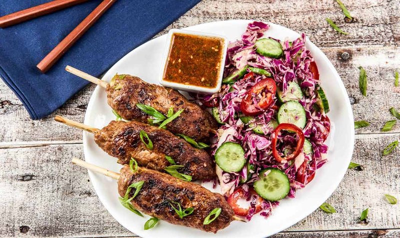 Vietnamese Ground Pork Skewers