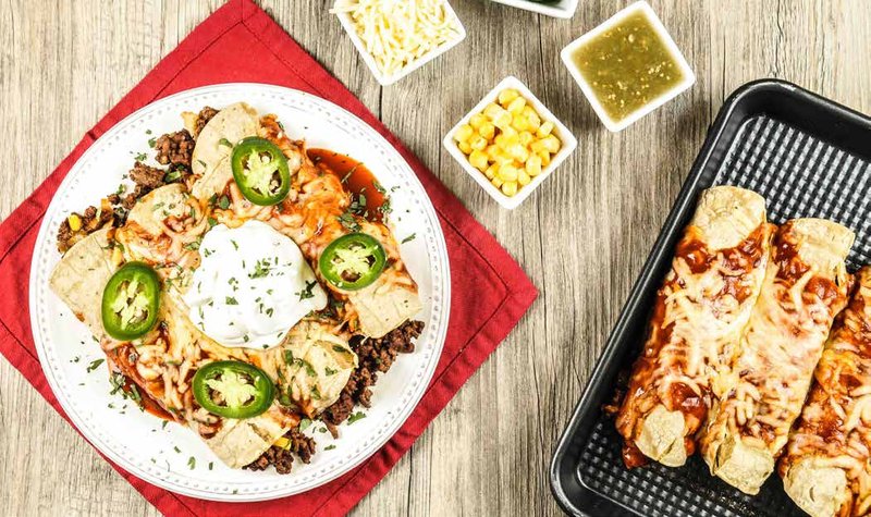 Beef and Cheese Enchiladas