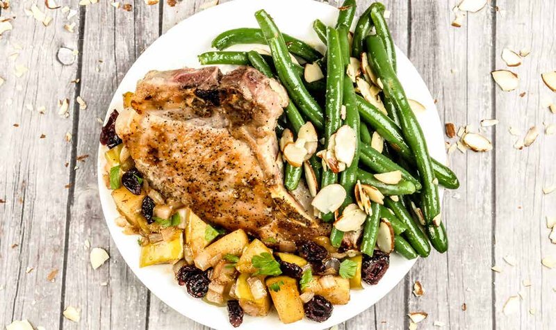 Caramelized Apple Chutney Pork Chop