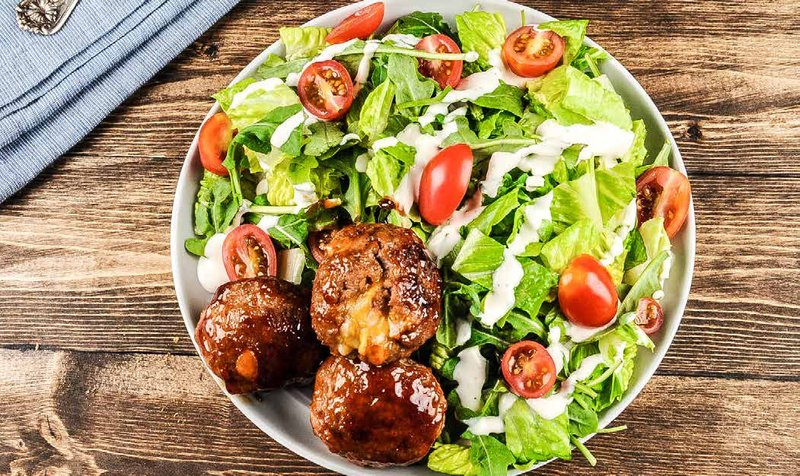 Cheddar-Stuffed Turkey Meatballs