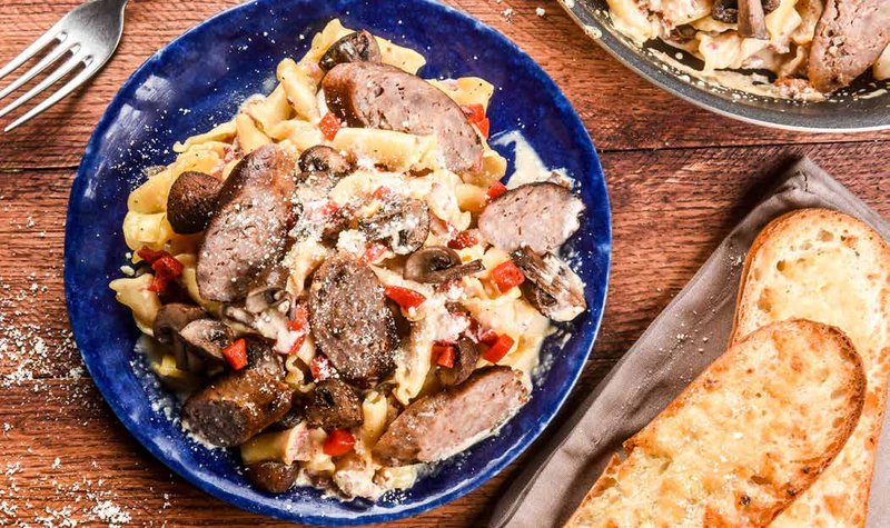 Creamy Sausage and Mushroom Pasta