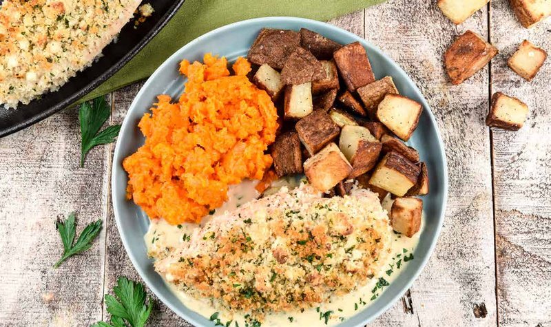 Goat Cheese Crusted Chicken