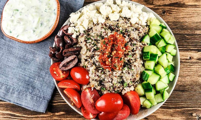 Greek Quinoa Grain Bowl