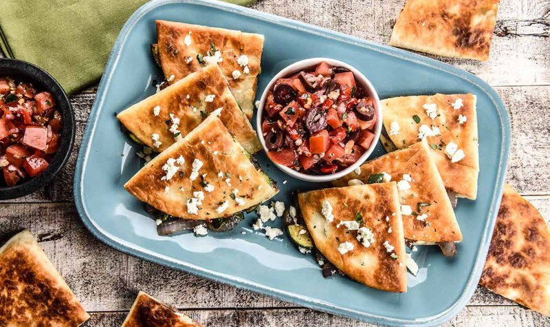 Greek Zucchini Quesadillas