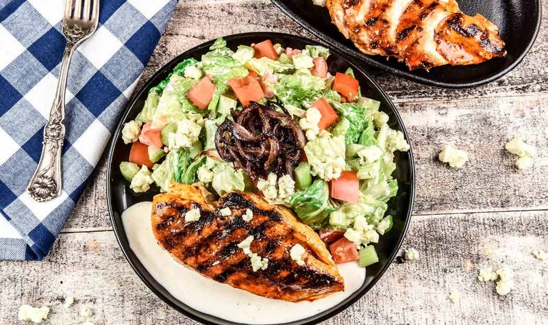 Grilled Buffalo Chicken Salad