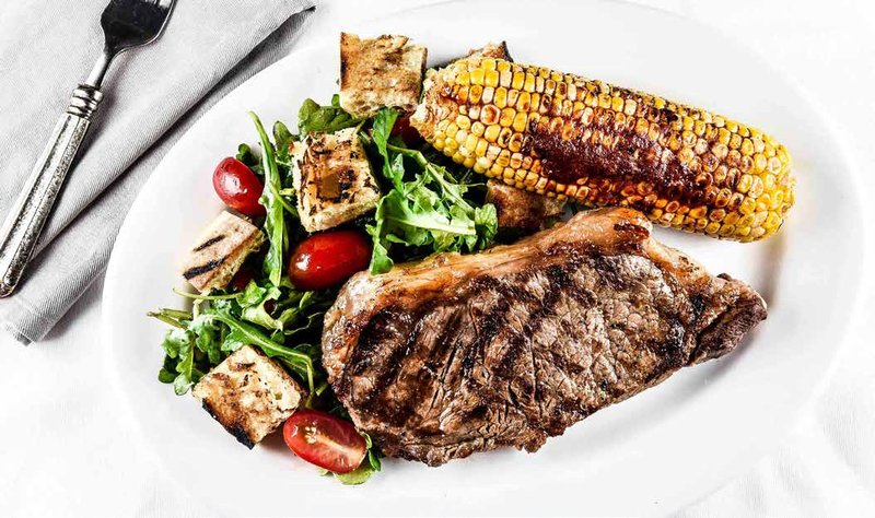 Grilled NY Steak with Panzanella