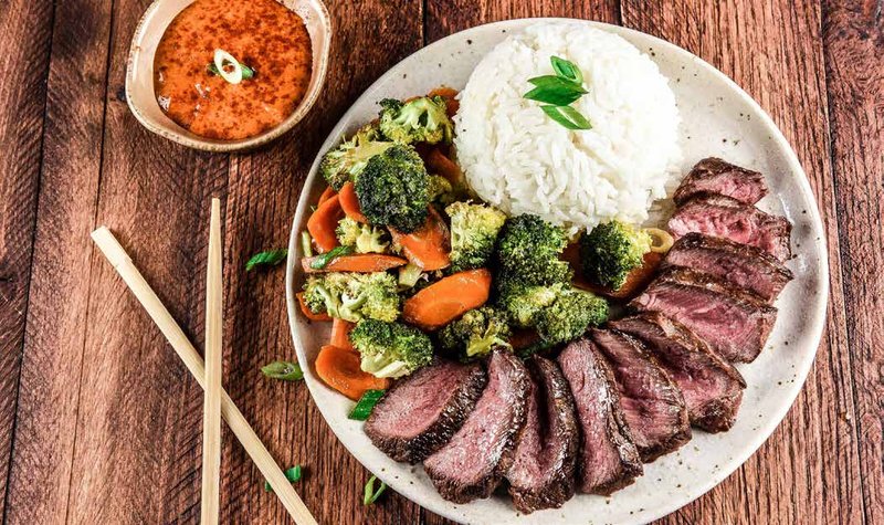 Hibachi Steak and Smoky Yum Yum Sauce