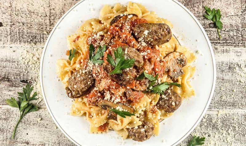 Baked Italian Sausage Farfalle