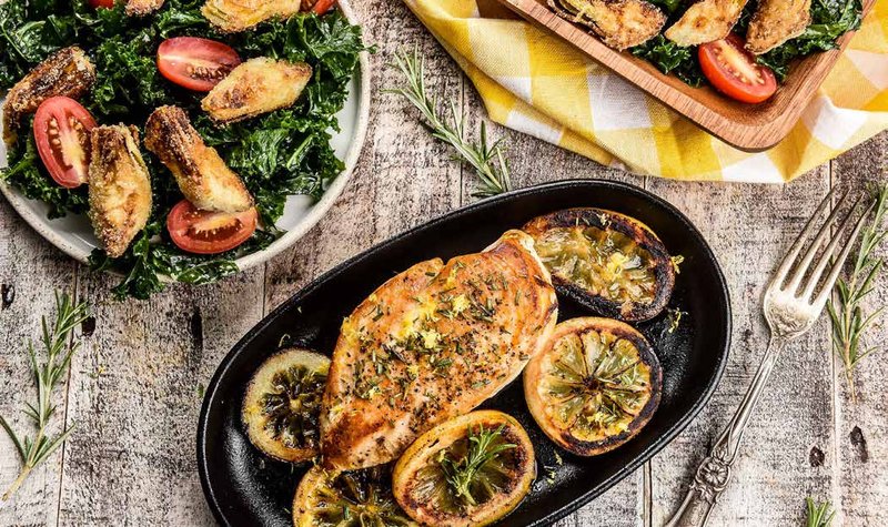 Lemon-Rosemary Roasted Chicken