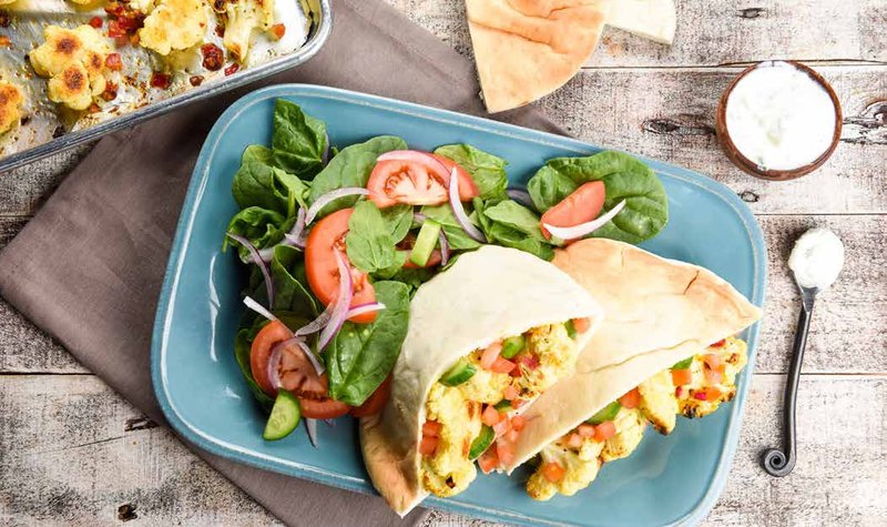 Lemon-Spiced Cauliflower Pita