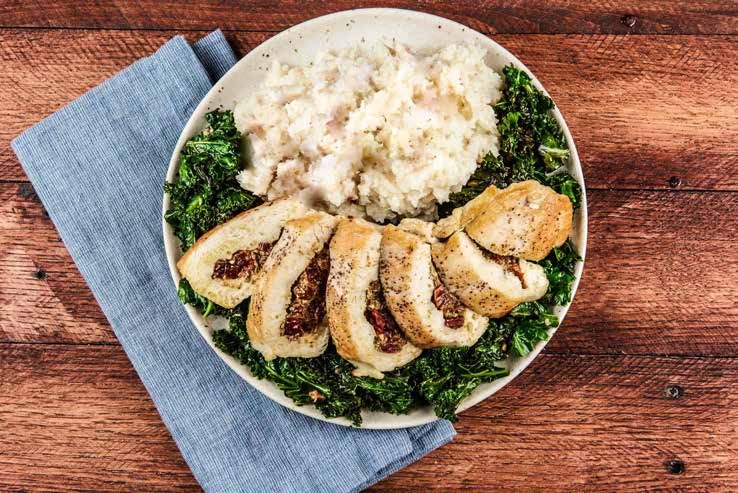 Pesto Sun-Dried Tomato Stuffed Chicken