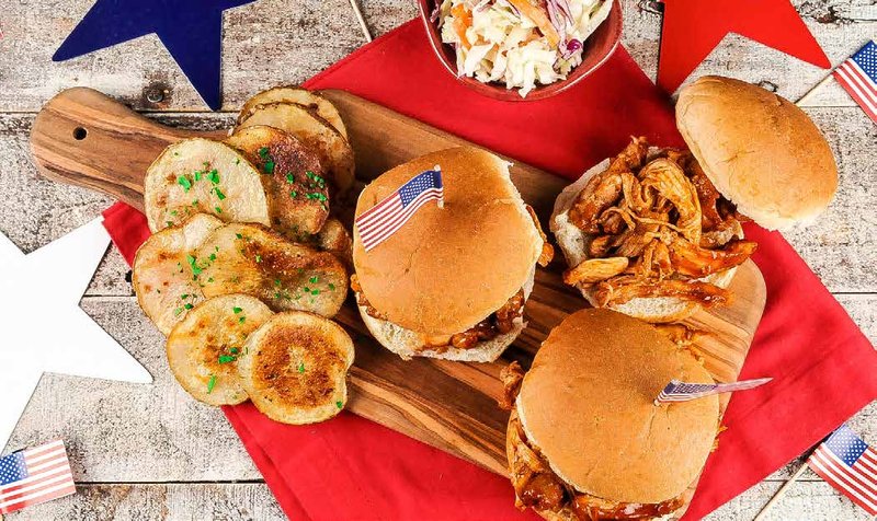 Pulled BBQ Chicken Sliders