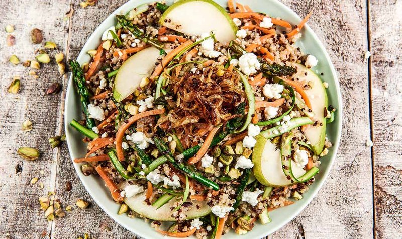 Shaved Asparagus and Quinoa Salad