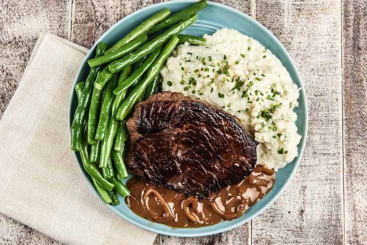 Steak with Sauce Robert