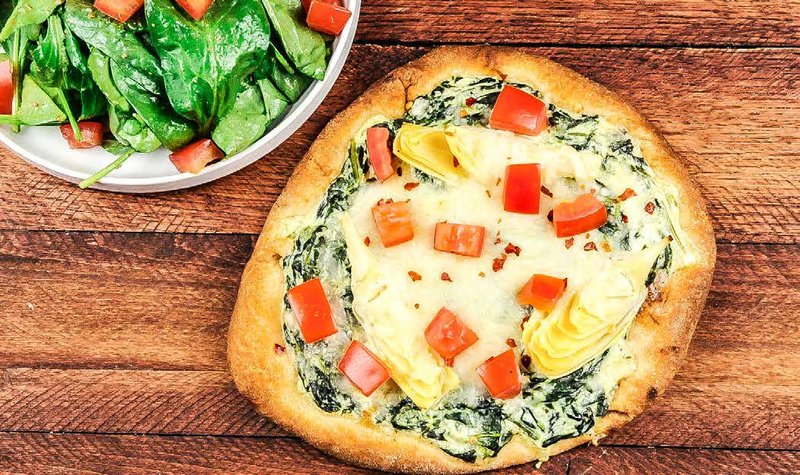 Spinach and Artichoke Flatbread