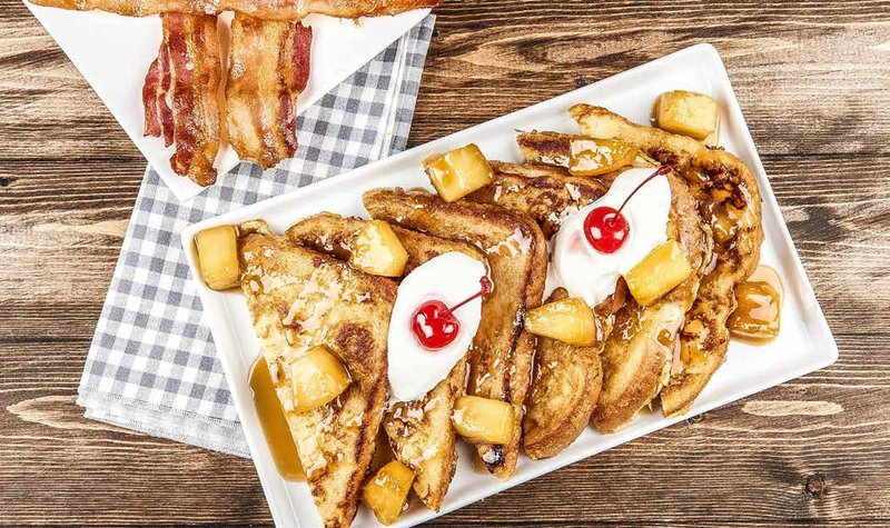 Tiki French Toast with Caramelized Pineapple